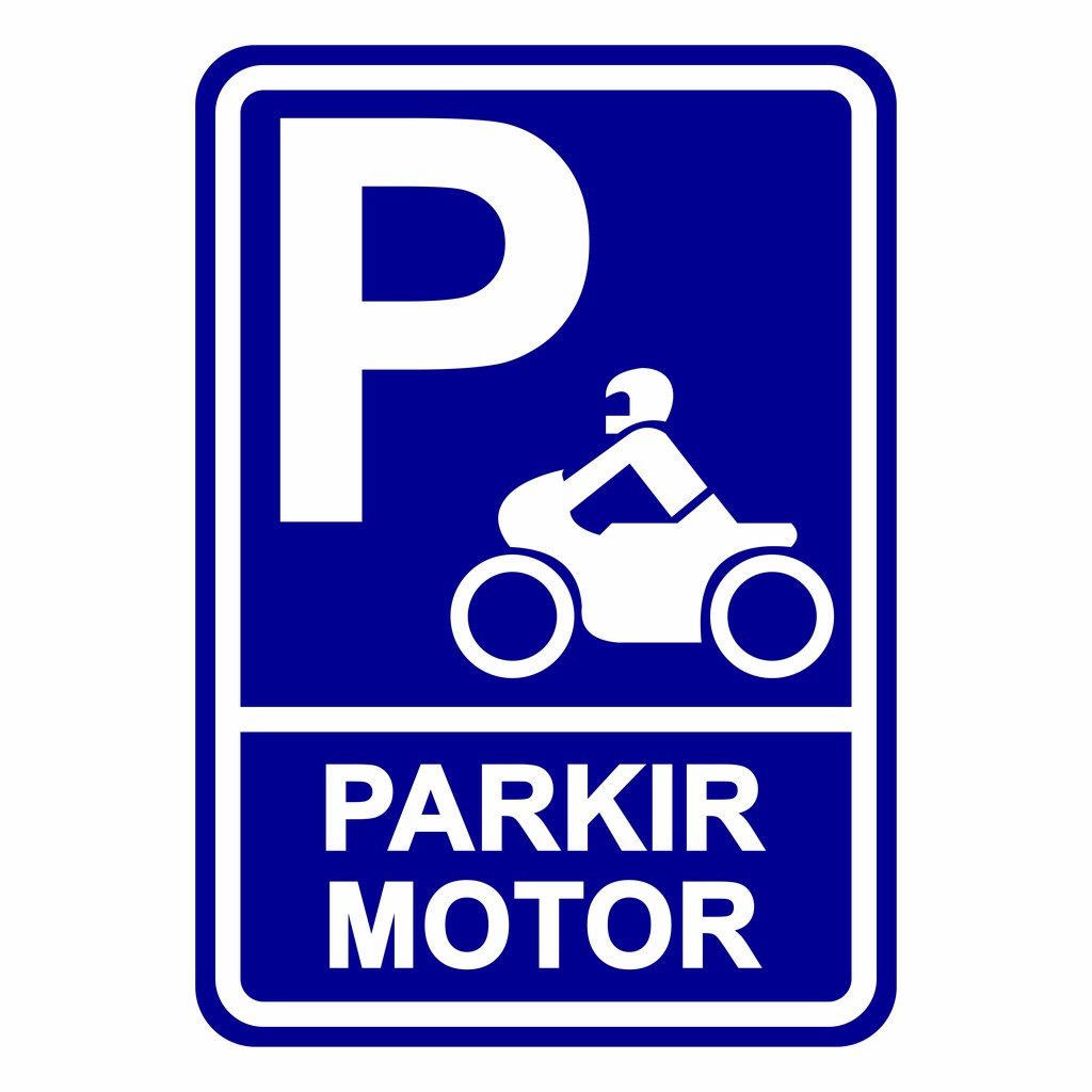 Tanda Parkir Motor - KibrisPDR