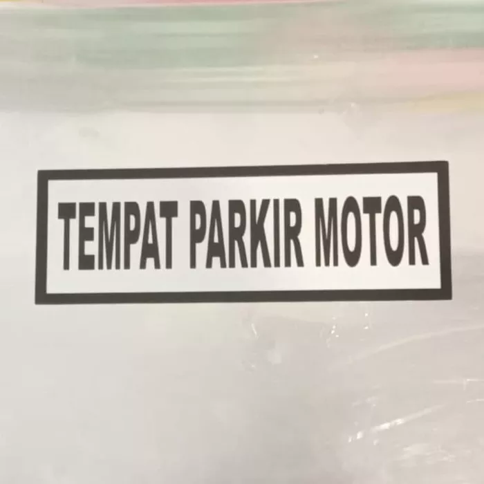 Detail Tanda Parkir Motor Nomer 43