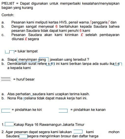 Detail Tanda Tanda Koreksi Dalam Surat Nomer 2