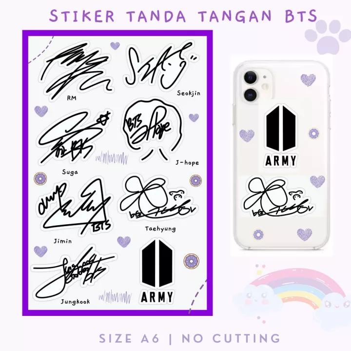 Detail Tanda Tangan Bts Asli Nomer 21