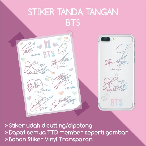 Detail Tanda Tangan Member Bts Nomer 34