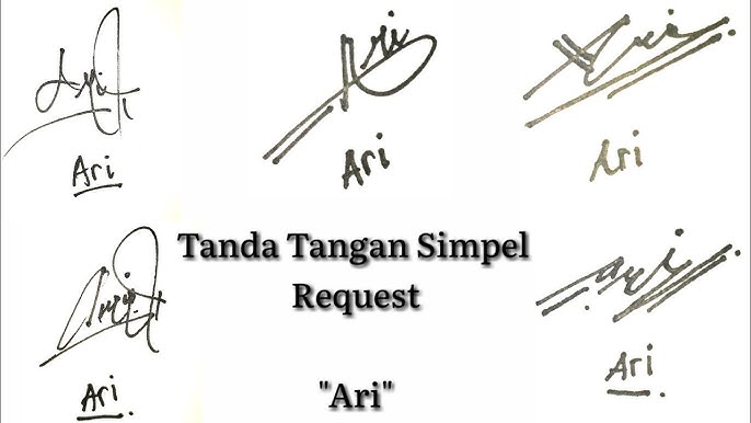 Detail Tanda Tangan Simple Nomer 6