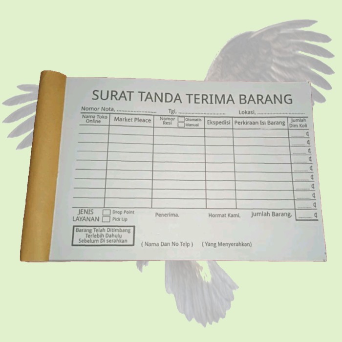 Detail Tanda Terima Surat Nomer 28