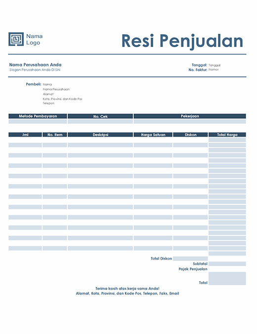 Detail Tanda Terima Surat Keluar Nomer 29