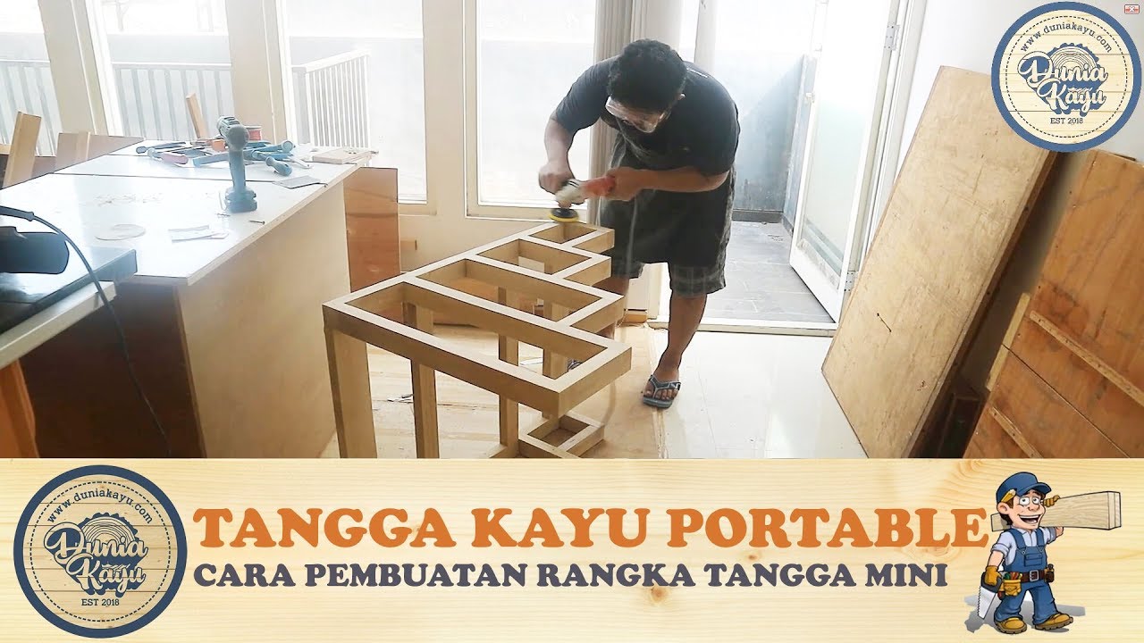 Detail Tangga Loteng Kayu Nomer 35