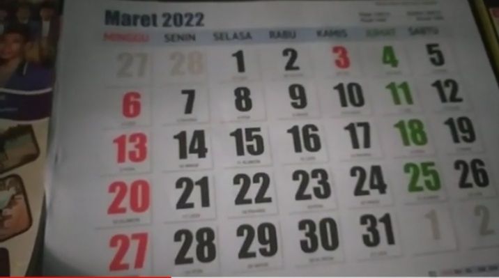 Detail Tanggal Bulan Maret Nomer 14