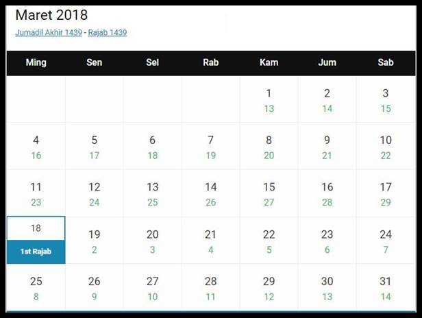 Detail Tanggalan Februari 2018 Nomer 24