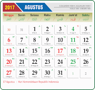 Detail Tanggalan Januari 2017 Nomer 6