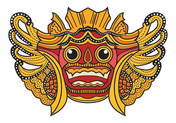Detail Tari Bali Vector Nomer 16