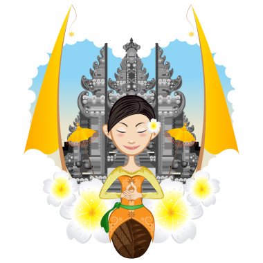 Detail Tari Bali Vector Nomer 30