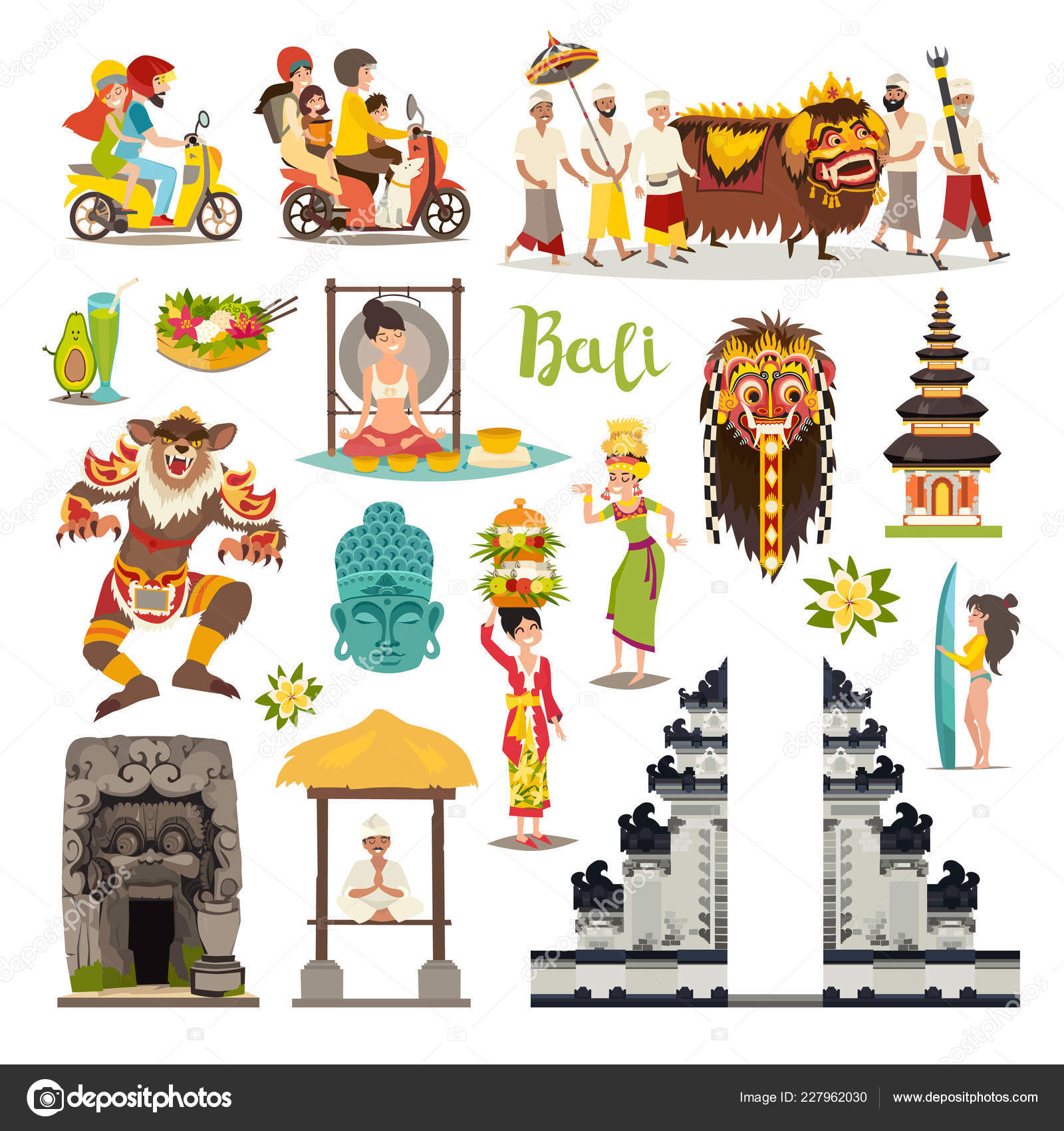 Detail Tari Bali Vector Nomer 33