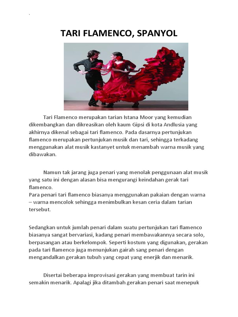 Detail Tari Flamenco Adalah Nomer 8