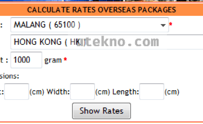 Download Tarif Pos Ke Hongkong Nomer 14