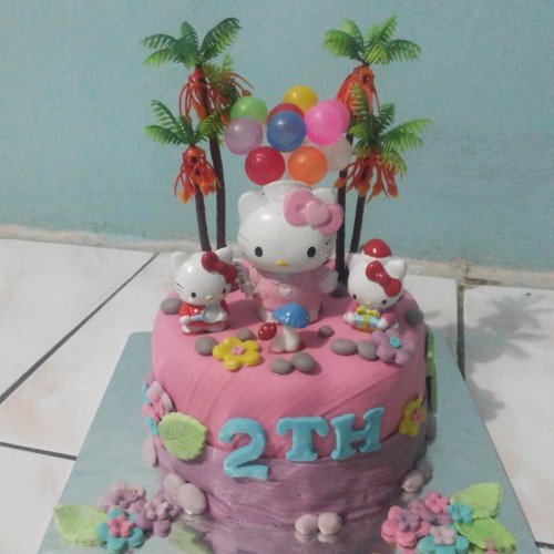 Detail Tart Hello Kitty Bulat Nomer 12