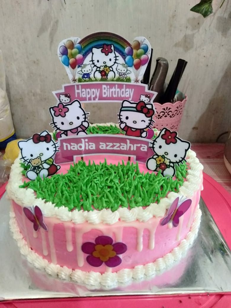 Detail Tart Hello Kitty Bulat Nomer 13