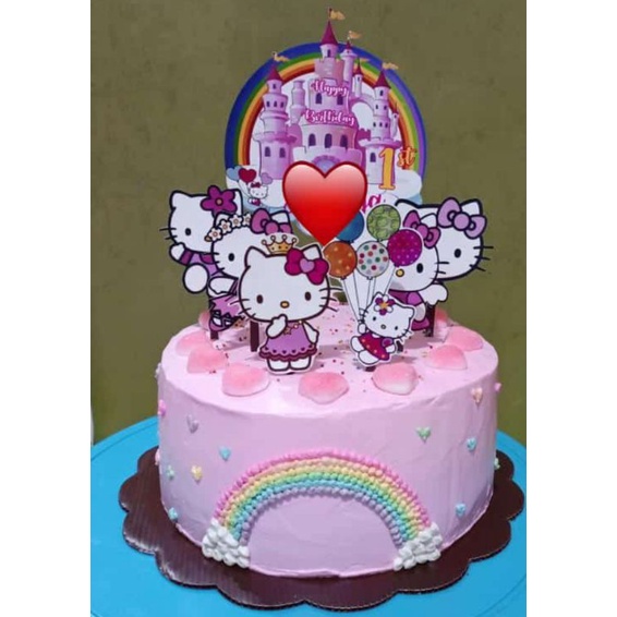 Detail Tart Hello Kitty Bulat Nomer 2
