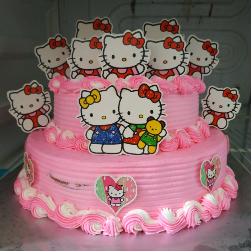 Detail Tart Hello Kitty Bulat Nomer 21