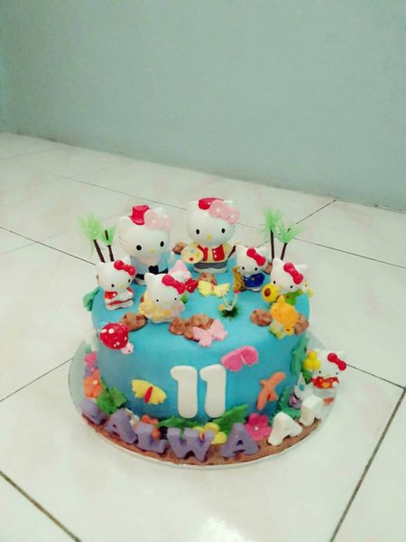 Detail Tart Hello Kitty Bulat Nomer 28