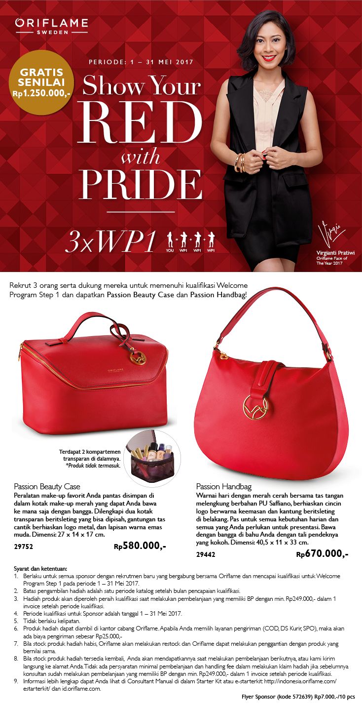 Detail Tas Oriflame Merah Nomer 21