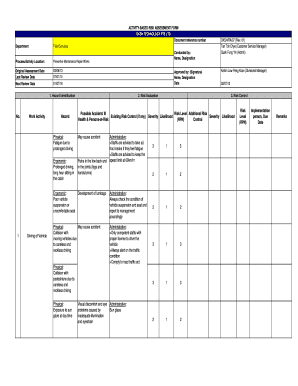 Detail Task Based Risk Assessment Template Nomer 40