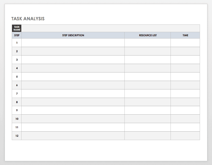 Detail Task Form Template Nomer 2