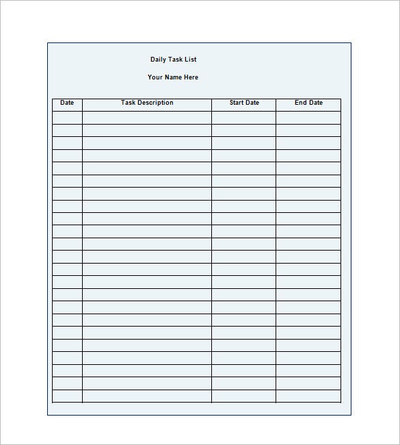 Detail Task Form Template Nomer 12