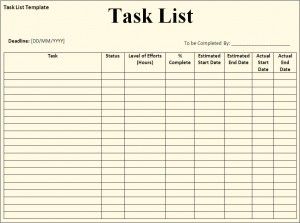 Detail Task Form Template Nomer 6