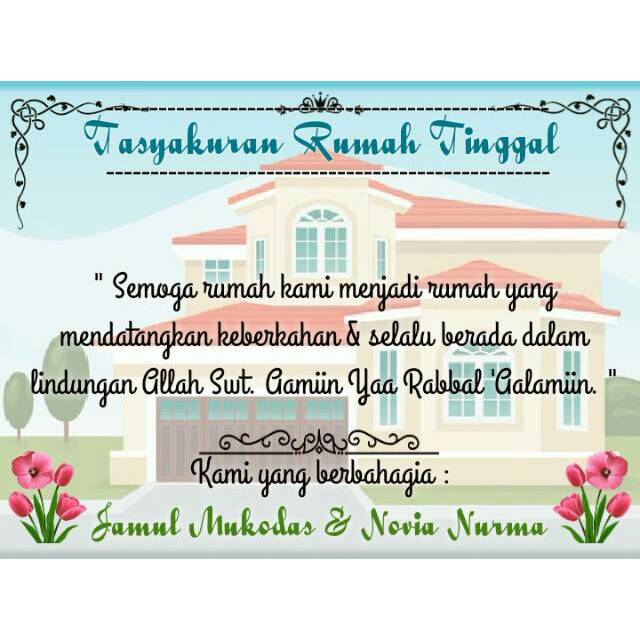 Detail Tasyakuran Pindah Rumah Nomer 13