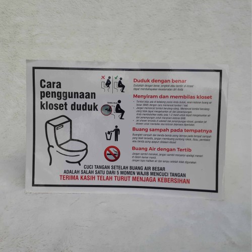 Tata Cara Penggunaan Toilet Duduk - KibrisPDR