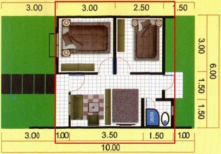 Tata Ruang Rumah Type 36 - KibrisPDR