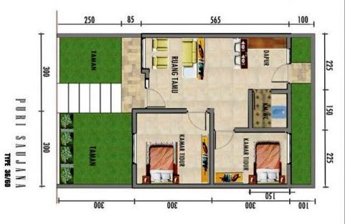 Detail Tata Ruang Rumah Type 42 Nomer 16