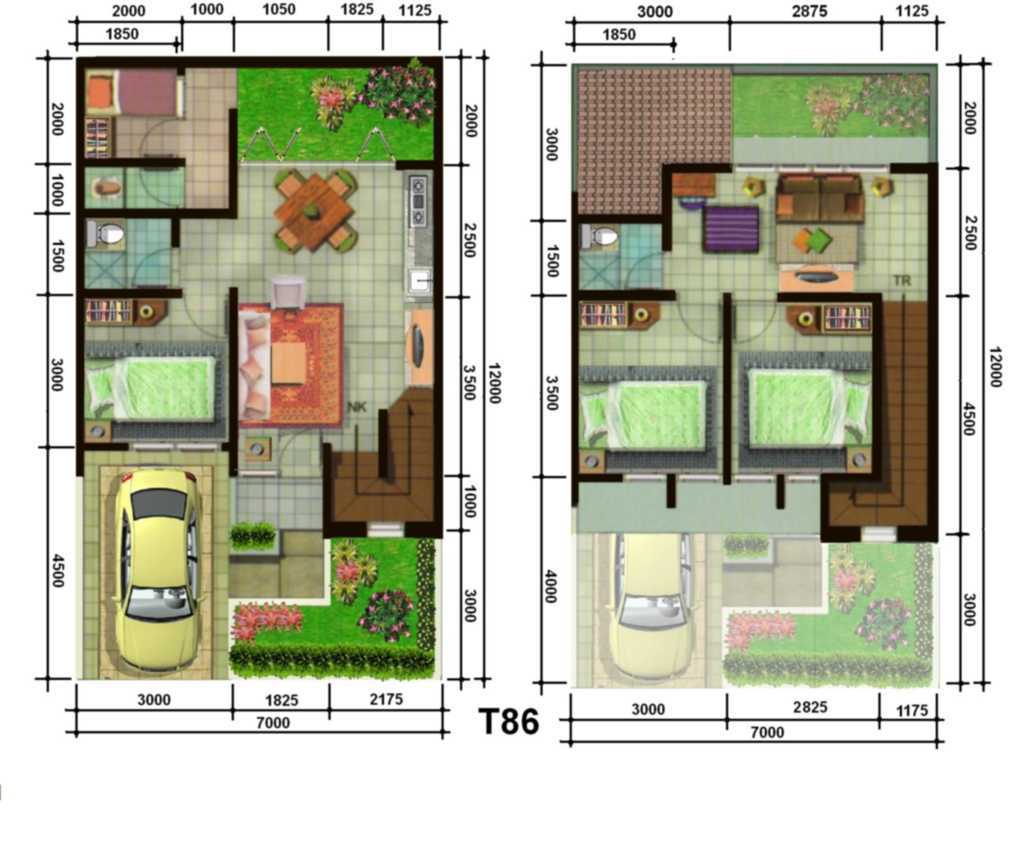 Detail Tata Ruang Rumah Type 42 Nomer 42