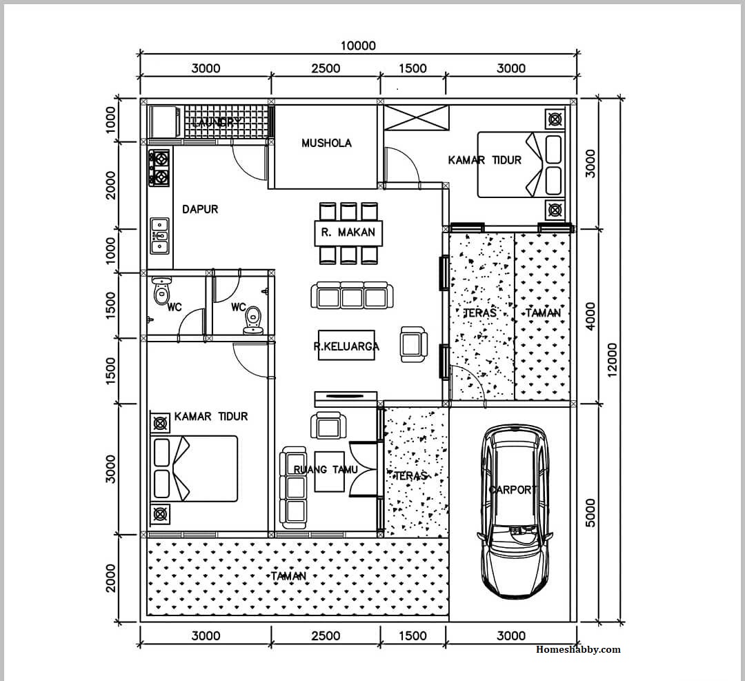 Detail Tata Ruang Rumah Ukuran 10x12 Nomer 5