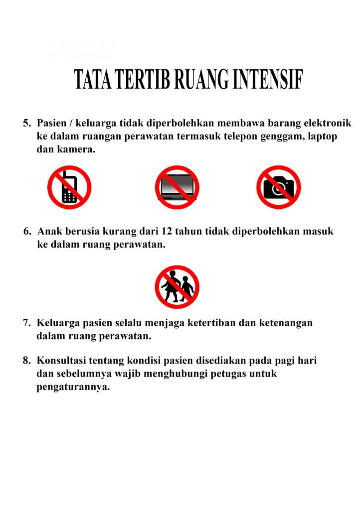 Detail Tata Tertib Pengunjung Rumah Sakit Nomer 5