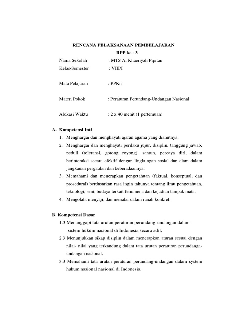 Detail Tata Urutan Peraturan Perundang Undangan Nasional Nomer 36