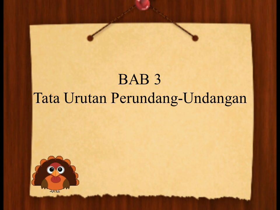 Detail Tata Urutan Perundang Undangan Nasional Nomer 46