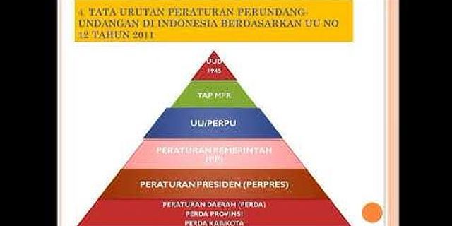 Detail Tata Urutan Perundang Undangan Nasional Nomer 9