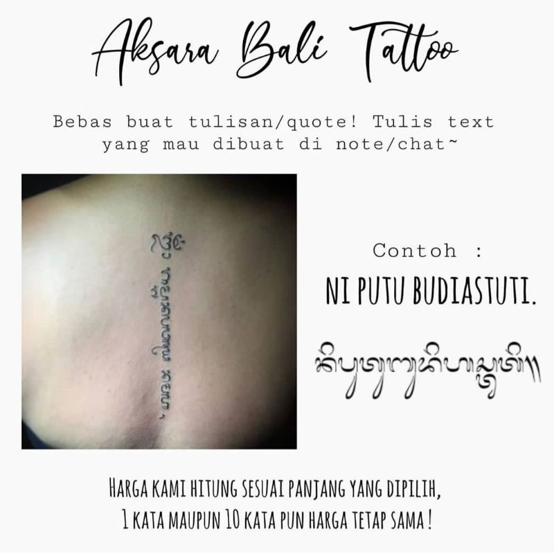 Tato Aksara Bali - KibrisPDR