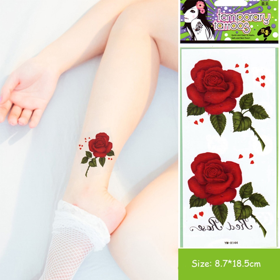 Detail Tato Bunga Mawar Merah Nomer 10