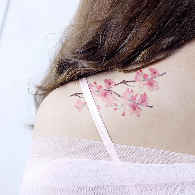 Detail Tato Bunga Sakura Nomer 4