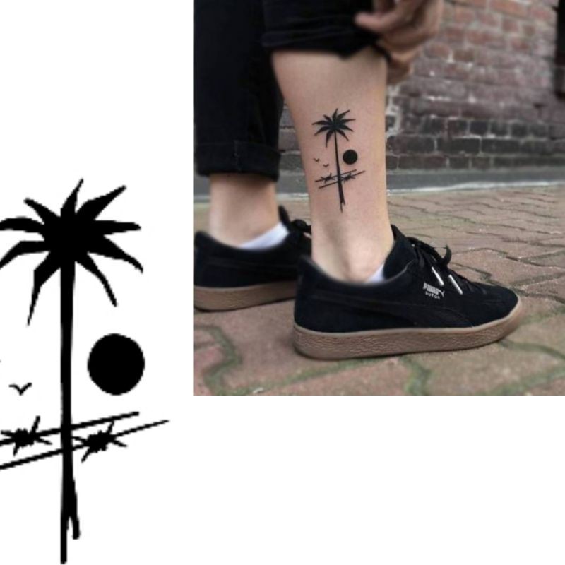 Detail Tato Di Kaki Simple Nomer 5