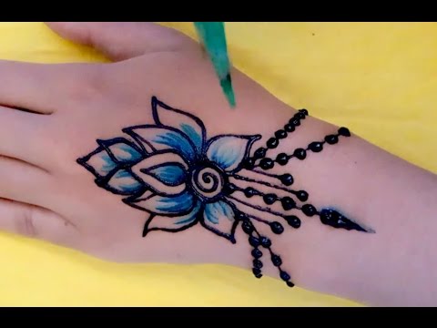 Detail Tato Henna Simple Di Tangan Nomer 7