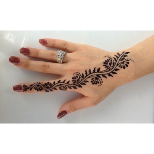 Detail Tato Henna Tangan Simple Nomer 38