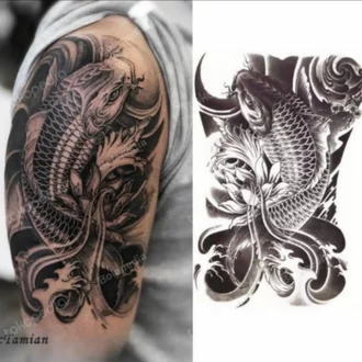 Detail Tato Ikan Koi Nomer 3