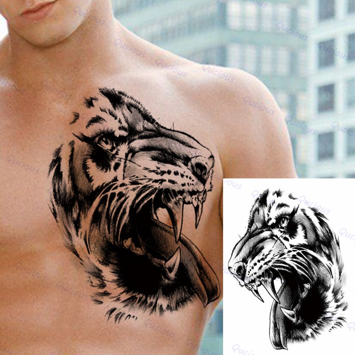 Detail Tato Kepala Harimau Nomer 15