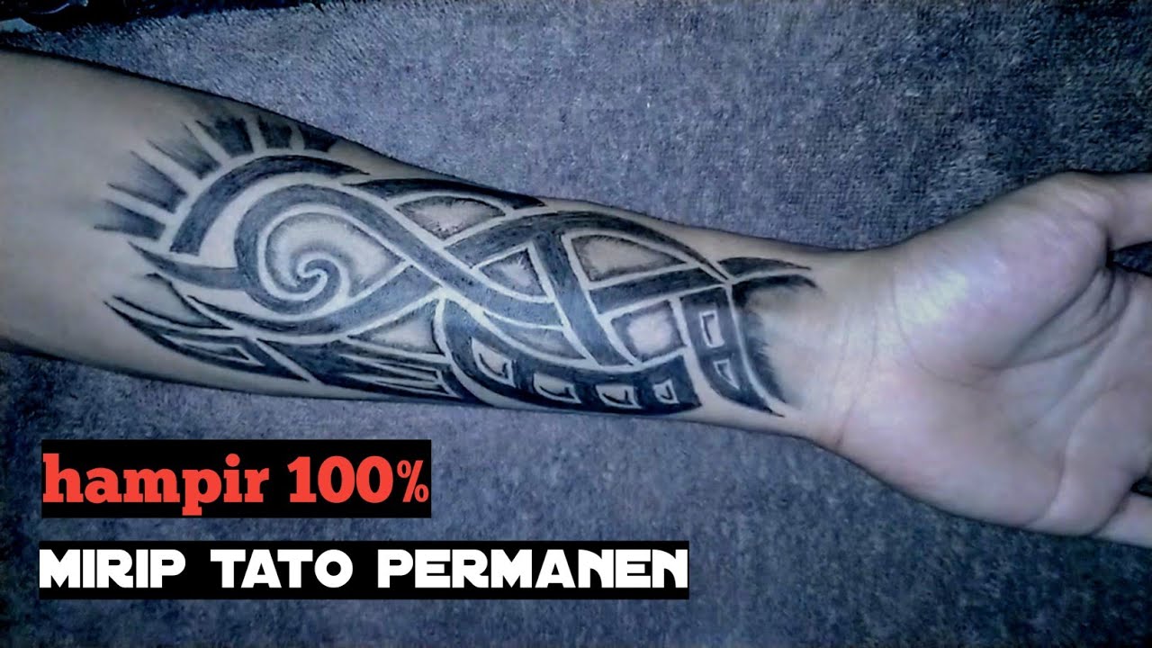 Detail Tato Keren Di Tangan Tribal Nomer 3