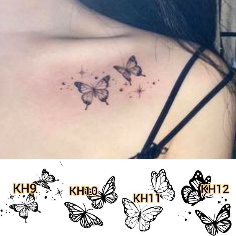 Detail Tato Kupu Kupu Simple Nomer 4