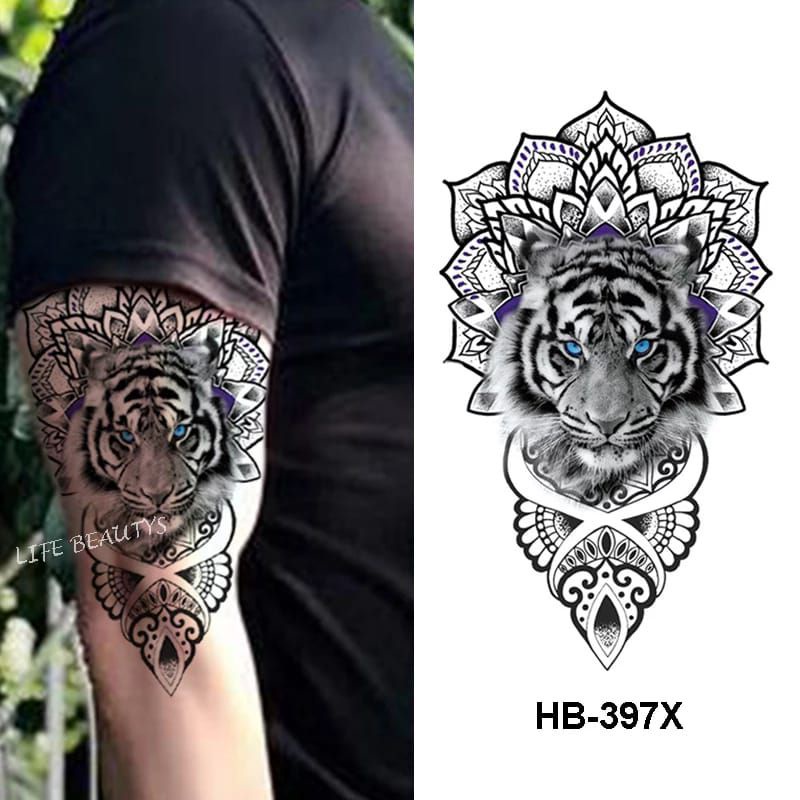 Detail Tato Macan Putih Nomer 16