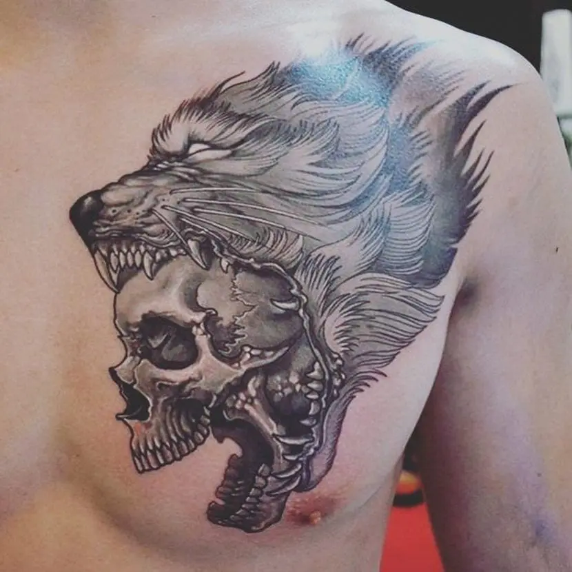 Detail Tato Serigala Nomer 24