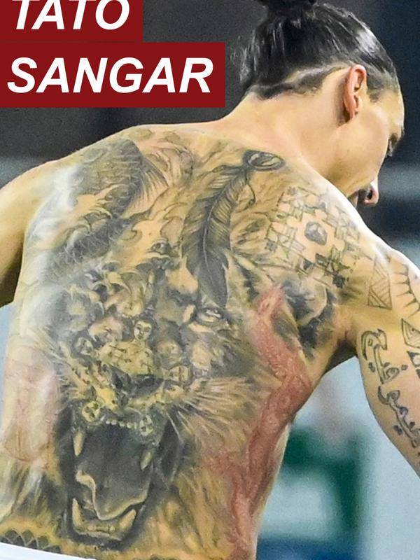 Detail Tato Singa Di Punggung Nomer 30